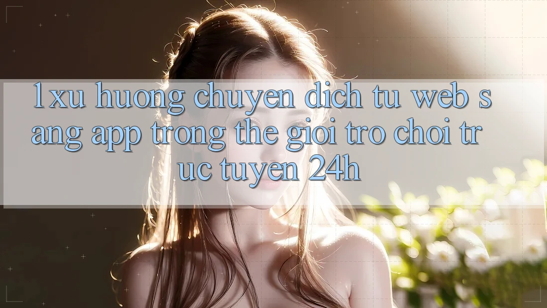 1. Xu hướng chuyển dịch từ Web sang App trong thế giới Trò chơi trực tuyến 24h