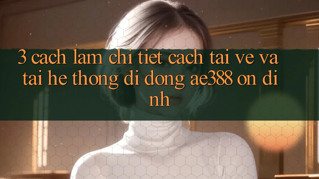 3. Cách làm chi tiết cách tải về và tải Hệ thống di động ae388 ổn định
