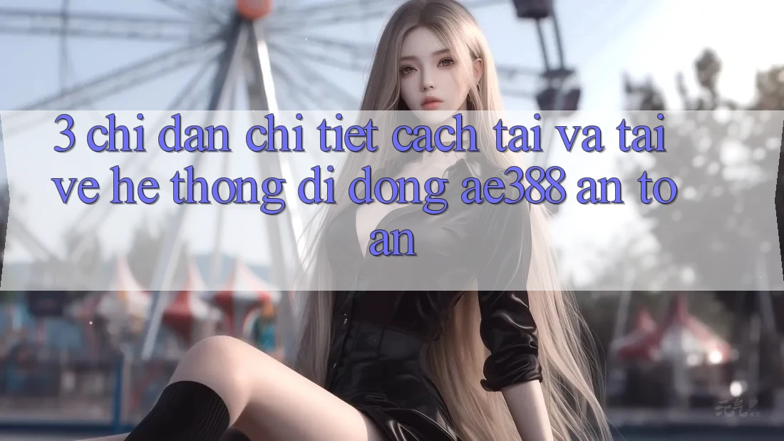 3. Chỉ dẫn chi tiết cách tải và tải về Hệ thống di động ae388 an toàn