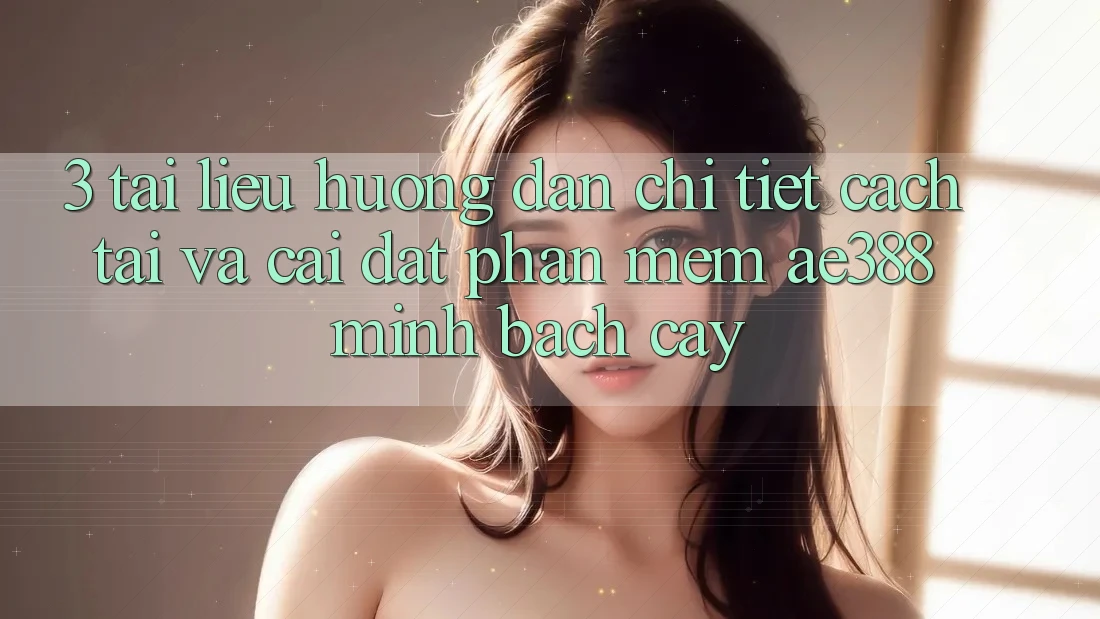 3. Tài liệu hướng dẫn chi tiết cách tải và cài đặt Phần mềm ae388 minh bạch cậy 3. Tài liệu hướng dẫn chi tiết cách tải và cài đặt Phần mềm ae388 minh bạch cậy