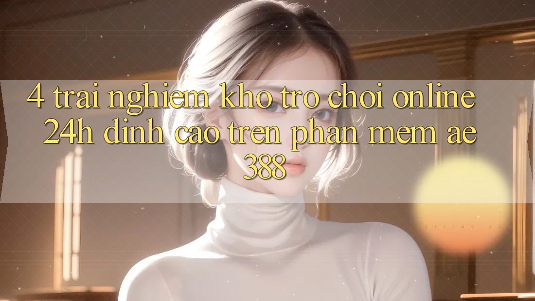 4. Trải nghiệm kho trò chơi online 24h đỉnh cao trên Phần mềm ae388 4. Trải nghiệm kho trò chơi online 24h đỉnh cao trên Phần mềm ae388