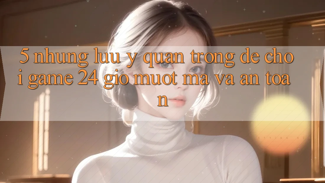 5. Những lưu ý quan trọng để chơi game 24 giờ mượt mà và an toàn 5. Những lưu ý quan trọng để chơi game 24 giờ mượt mà và an toàn