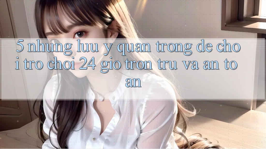5. Những lưu ý quan trọng để chơi trò chơi 24 giờ trơn tru và an toàn 5. Những lưu ý quan trọng để chơi trò chơi 24 giờ trơn tru và an toàn