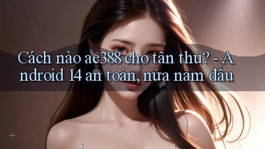 Cách nào ae388 cho tân thủ   Android 14 an toàn, nửa năm đầu