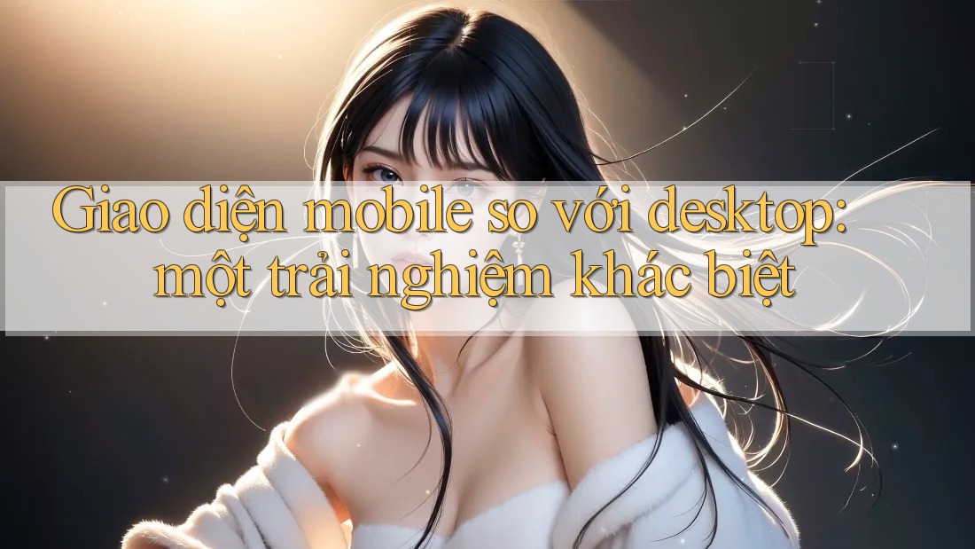 Giao diện mobile so với desktop: một trải nghiệm khác biệt Giao diện mobile so với desktop: một trải nghiệm khác biệt