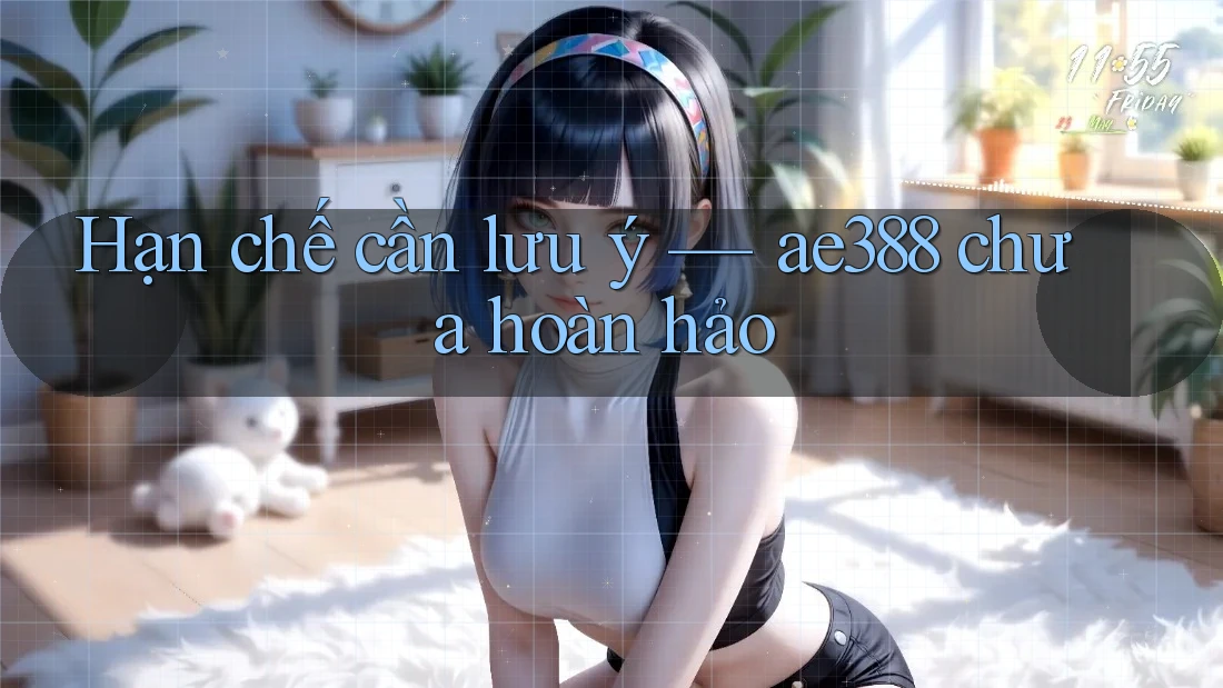 Hạn chế cần lưu ý — ae388 chưa hoàn hảo Hạn chế cần lưu ý — ae388 chưa hoàn hảo