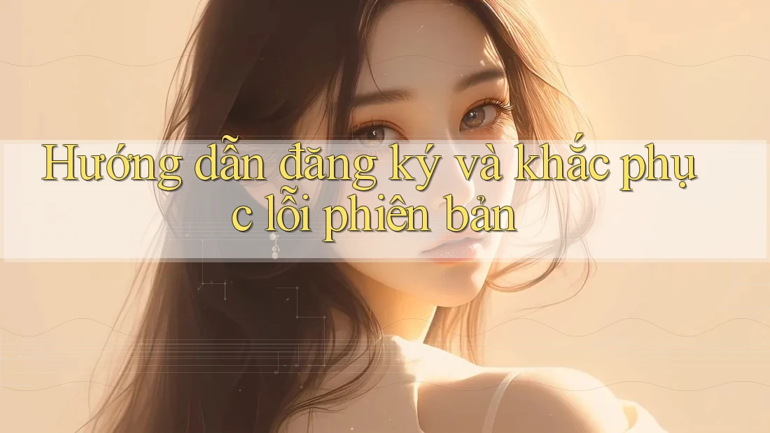 Hướng dẫn đăng ký và khắc phục lỗi phiên bản Hướng dẫn đăng ký và khắc phục lỗi phiên bản