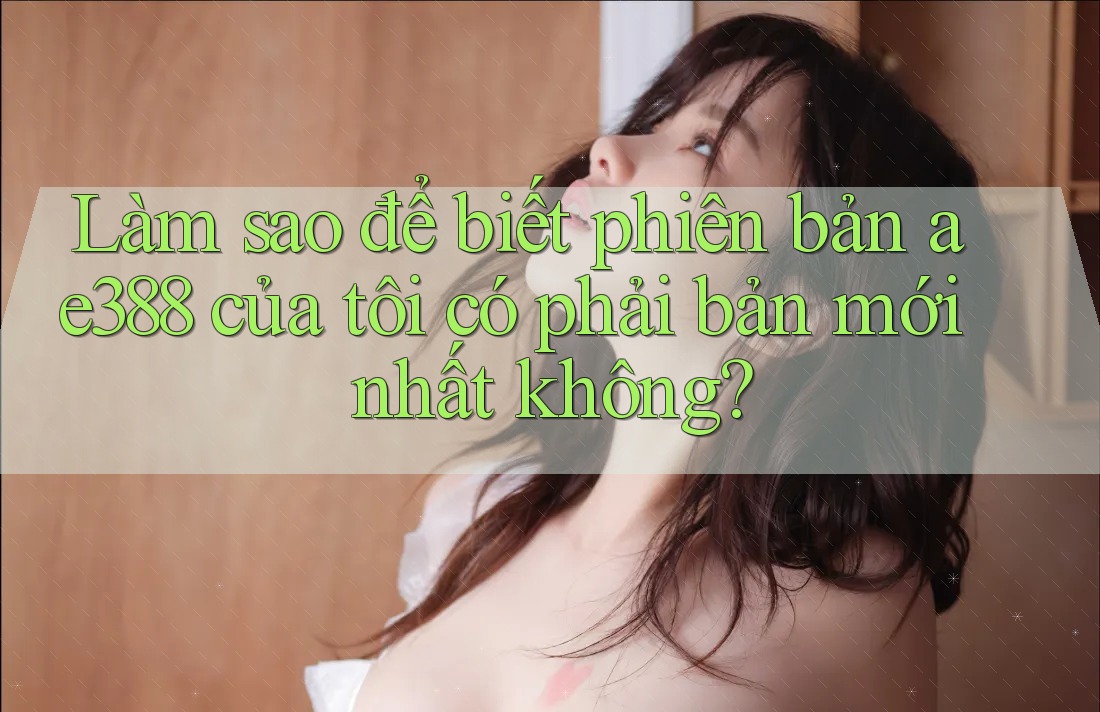 Làm sao để biết phiên bản ae388 của tôi có phải bản mới nhất không? Làm sao để biết phiên bản ae388 của tôi có phải bản mới nhất không?