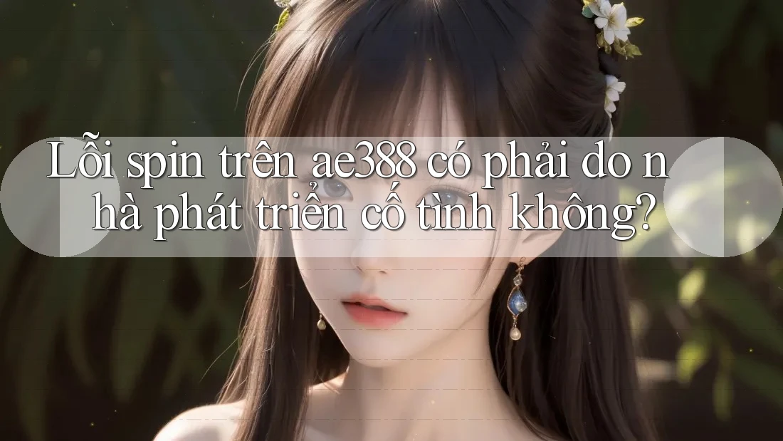 Lỗi spin trên ae388 có phải do nhà phát triển cố tình không? Lỗi spin trên ae388 có phải do nhà phát triển cố tình không?