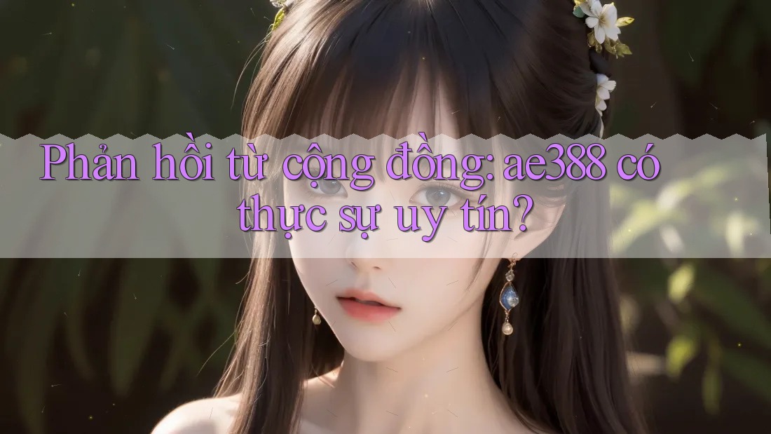 Phản hồi từ cộng đồng: ae388 có thực sự uy tín? Phản hồi từ cộng đồng: ae388 có thực sự uy tín?