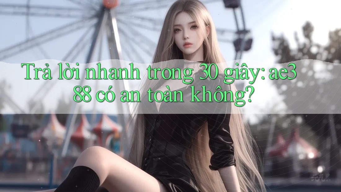 Trả lời nhanh trong 30 giây: ae388 có an toàn không? Trả lời nhanh trong 30 giây: ae388 có an toàn không?