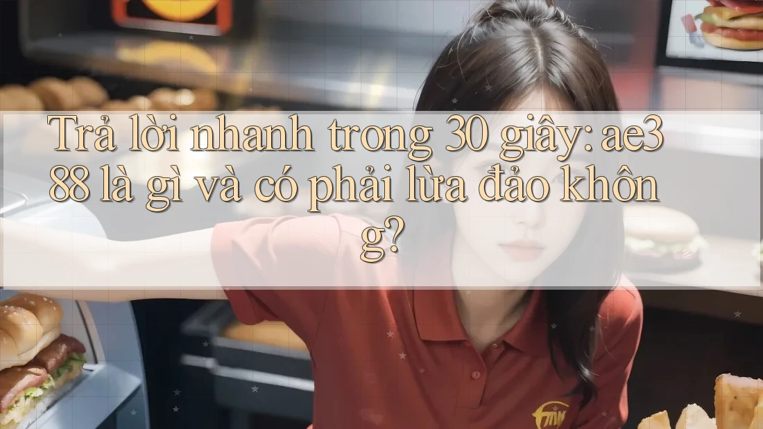 Trả lời nhanh trong 30 giây: ae388 là gì và có phải lừa đảo không? Trả lời nhanh trong 30 giây: ae388 là gì và có phải lừa đảo không?
